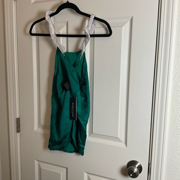 Marciano woman’s emerald green backless top medium - Picture 9 of 11